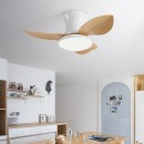 SE LED F65 ADAM WHITE-LIGHT BROWN FAN 30W*2 SMART WITH CONTROL 65x65x20cm 3000k-6500k 85-265V 2