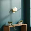 SE21-BR-15 SIRI WALL LAMP BRASS E14 20x20x20cm IP20 220V 2 YEARS WARRANTY