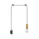 SE21-GM-4-NM1W-MS50 ADEPT TUBE Gold Matt Wall Lamp Black Metal Shade+