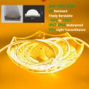 SE-FCOB-3K-220V NEON LED STRIP 240pcs/m 10w/m  220V 3000K IP67 10*5mm Cut size: 10cm Price/m PU