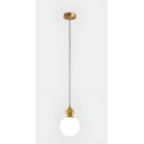 SE21-BR-10 WASY PENDANT BRASS OPAL E14 10x100cm IP20 2 YEARS WARRANTY
