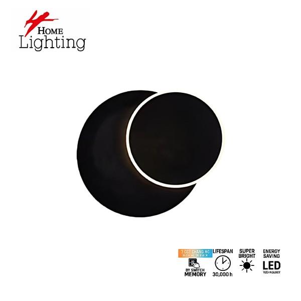 SE LED 20 ERDEM BLACK  WALL LAMP ROTATE  3CCT WITH MEMORY FUNCTION  2 YEARS WARRANTY