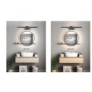 SE-BL-60 MULAN WALL LAMP BLACK 60CM 3CCT 12W WITH MEMORY