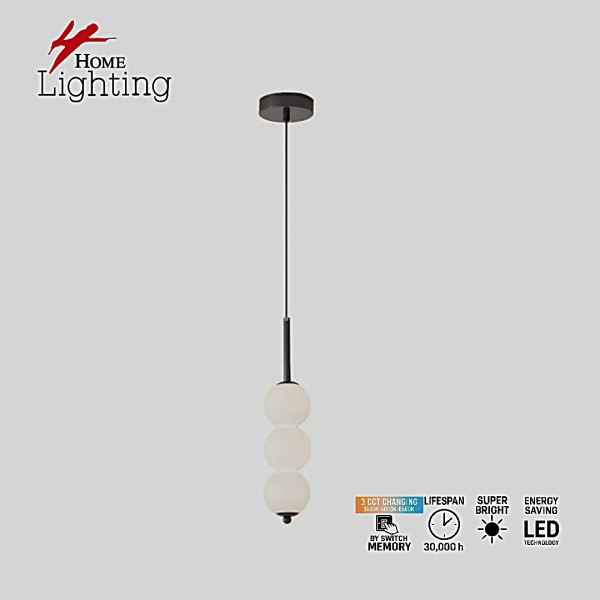 SE LED 120 LUNA TRIPLA BLACK  PENDANT  3CCT WITH MEMORY 2 YEARS WARRANTY