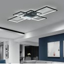 SE LED 4 TESSERA BLACK 58*32*10cm 3CCT WITH MEMORY 28W IP20 2 YEARS WARRANTY