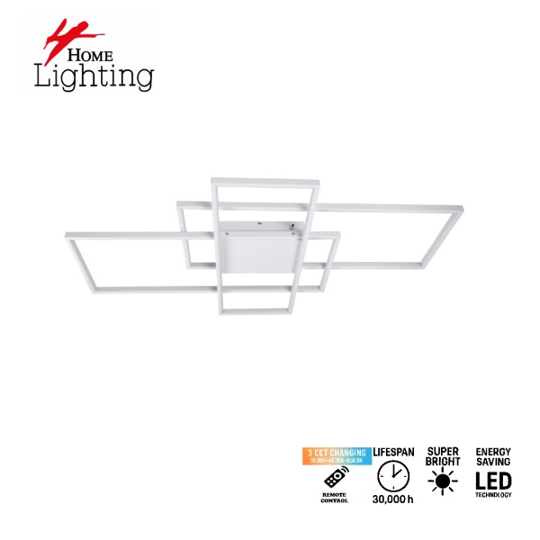SE LED 4 TESSERA WHITE 58*32*10cm 3CCT WITH MEMORY IP20 28W 2 YEARS WARRANTY