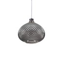 SE4286-01 SM ILENIA PENDANT SMOKE GLASS E4
