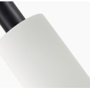 SE21-BL-4-GL3 ADEPT TUBE Black Pendant White Glass+