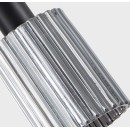 SE21-BL-4-3BL-GL1 ADEPT TUBE Black Pendant Smoked Glass+