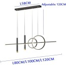 SE LED 100 AIDA BLACK PENDANT 36W 3CCT 2 YEARS WARRANTY