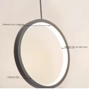 SE LED 10 AINA BLACK PENDANT 22x22cm 10W IP20 3CCT 2 YEARS WARRANTY
