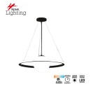 SE LED 50 PAULA PENDANT BLACK 24W 3CCT+E14 50x100cm IP20 220V 2 YEARS WARRANTY