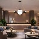 SE LED 50 PAULA PENDANT BLACK 24W 3CCT+E14 50x100cm IP20 220V 2 YEARS WARRANTY