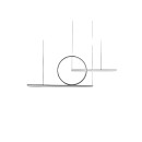 SE LED 100 LUFICET PENDANT BLACK 24W 3CCT 100x6x100cm IP20 220V 2 YEARS WARRANTY