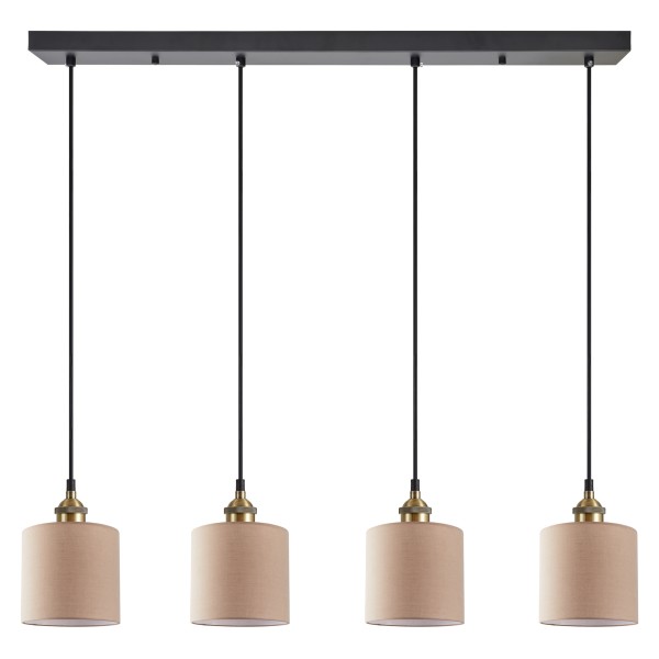 SE21-BR-10-4BL-SH3  MAGNUM BRONZE Brown Shade Pendant+