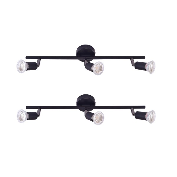 SE 140-B3 (x2) Saba Packet Black adjustable spotlight+
