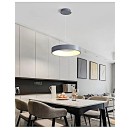 SE LED 32 ΚΑΙΤΟ GREY PENDANT 50x50x100cm 32W 3CCT IP20 2 YEARS WARRANTY