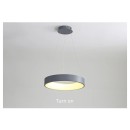 SE LED 32 ΚΑΙΤΟ GREY PENDANT 50x50x100cm 32W 3CCT IP20 2 YEARS WARRANTY