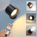 SE LED 4 MIZU BLACK WALL BATTERY LED LAMP RECHARCHEABLE 8x4,5cm 3,5w 2000mah 3CCT CHARGING TIME