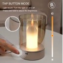 SE LED 13 YURI BLACK TABLE BATTERY LAMP LED RECHARGEABLE 8,5x13cm 3w 3000k CHARGING TIME : 4 ho