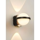 SE LED 105 HALO BLACK OUTDOOR WALL LAMP 10+2W 3000K 2 YEARS WARRANTY