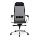 Καρέκλα γραφείου εργονομική Samurai-1 Megapap με ύφασμα Mesh σε μαύρο 70x71x123/138εκ.
