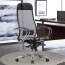 Καρέκλα γραφείου εργονομική Samurai-2 Megapap με ύφασμα Mesh σε μαύρο 70x71x123/138εκ.
