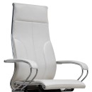 Καρέκλα γραφείου εργονομική Samurai-6 Megapap από τεχνόδερμα σε λευκό 70x70x122/133εκ.