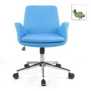 Καρέκλα εργασίας Maxim Up Megapap υφασμάτινη σε γαλάζιο 65x60x90εκ.