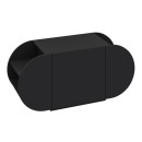 Παπουτσοθήκη Pozy Megapap χρώμα black bute 110x40,4x50εκ.