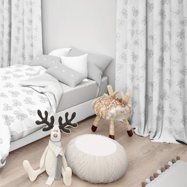 LINO ΚΟΥΡΤΙΝΑ ELLIE 801 ΜΕ ΤΡΕΣΑ GREY 135X270 LINO ΚΟΥΡΤΙΝΑ ELLIE 801 ΜΕ ΤΡΕΣΑ GREY 135X270