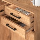 Παπουτσοθήκη - ντουλάπι Polly Megapap χρώμα pine oak 108x35x108εκ.