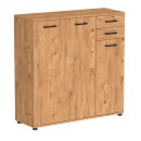 Παπουτσοθήκη - ντουλάπι Polly Megapap χρώμα pine oak 108x35x108εκ.