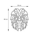 Απλίκα τοίχου Lion Megapap E27 μεταλλική χρώμα μαύρο 39x12x49εκ.