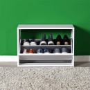Παπουτσοθήκη Step Megapap 6 ζευγών σε χρώμα λευκό 60x30x42εκ.