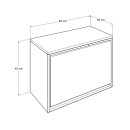 Παπουτσοθήκη Step Megapap 6 ζευγών σε χρώμα λευκό 60x30x42εκ.