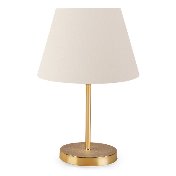 Φωτιστικό επιτραπέζιο Rosenthal Megapap ύφασμα/Pvc/χρώμιο χρώμα κρεμ/χρυσό 22x17x37εκ.