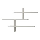 Ραφιέρα τοίχου μελαμίνης Hermes Megapap χρώμα λευκό 123x22x80εκ.