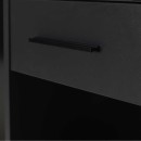 Γραφείο εργασίας Concept Megapap από μελαμίνη σε χρώμα ανθρακί 90x52x75εκ.