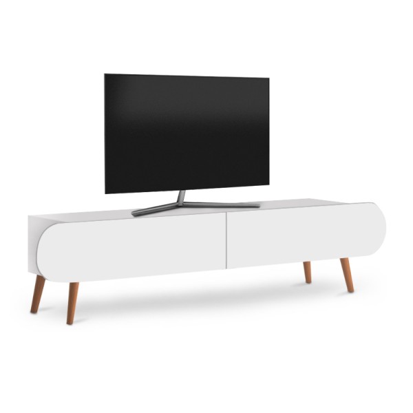 Έπιπλο τηλεόρασης Lotus Megapap χρώμα λευκό 120x30x40εκ.