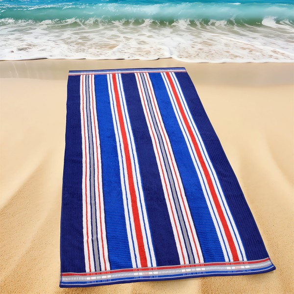 LINO ΠΕΤΣΕΤΑ ΘΑΛΑΣΣΗΣ MARINE STRIPE 90X180 LINO ΠΕΤΣΕΤΑ ΘΑΛΑΣΣΗΣ MARINE STRIPE 90X180