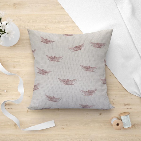LINO ΜΑΞΙΛΑΡΟΘΗΚΗ PAPER BOAT 301 PINK 45X45 LINO ΜΑΞΙΛΑΡΟΘΗΚΗ PAPER BOAT 301 PINK 45X45