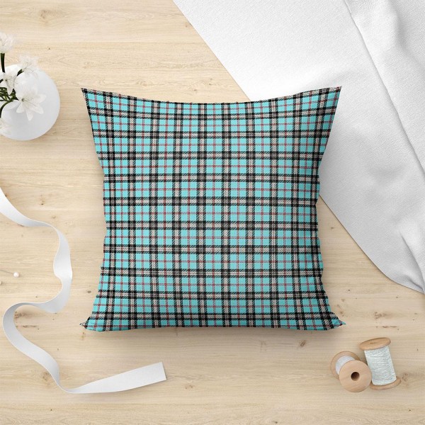 LINO ΜΑΞΙΛΑΡΟΘΗΚΗ TARTAN 601 TURQUOISE 45X45 LINO ΜΑΞΙΛΑΡΟΘΗΚΗ TARTAN 601 TURQUOISE 45X45