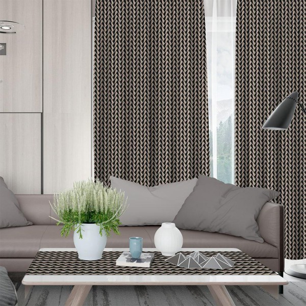 LINO ΚΟΥΡΤΙΝΑ CORTEO 850 ΜΕ ΤΡΕΣΑ BLACK 135X270 LINO ΚΟΥΡΤΙΝΑ CORTEO 850 ΜΕ ΤΡΕΣΑ BLACK 135X270