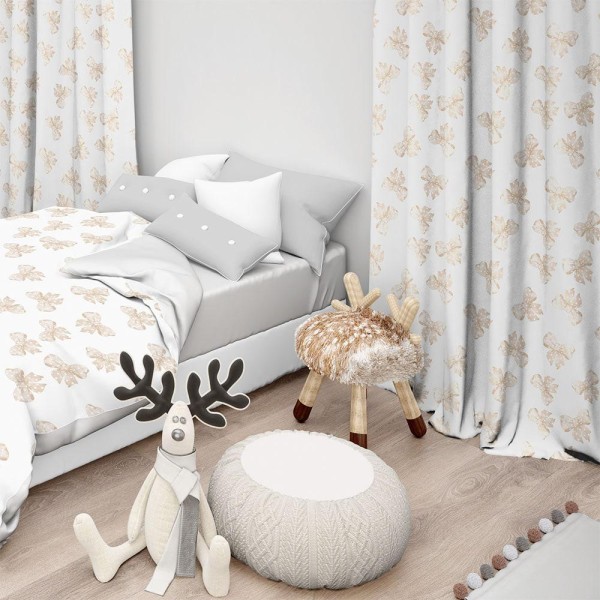 LINO ΚΟΥΡΤΙΝΑ ELLIE 101 ΜΕ ΤΡΕΣΑ BEIGE 135X270 LINO ΚΟΥΡΤΙΝΑ ELLIE 101 ΜΕ ΤΡΕΣΑ BEIGE 135X270