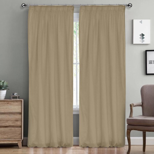 LINO ΚΟΥΡΤΙΝΑ LINE ΜΕ ΤΡΕΣΑ 105 COFFEE 145X295 LINO ΚΟΥΡΤΙΝΑ LINE ΜΕ ΤΡΕΣΑ 105 COFFEE 145X295