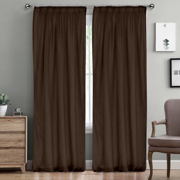 LINO ΚΟΥΡΤΙΝΑ LINE ΜΕ ΤΡΕΣΑ 902 DBROWN 145X295 LINO ΚΟΥΡΤΙΝΑ LINE ΜΕ ΤΡΕΣΑ 902 DBROWN 145X295