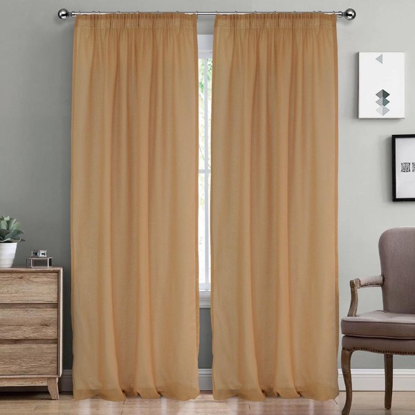 LINO ΚΟΥΡΤΙΝΑ LINE ΜΕ ΤΡΕΣΑ 502 TERRACOTTA 145X295 LINO ΚΟΥΡΤΙΝΑ LINE ΜΕ ΤΡΕΣΑ 502 TERRACOTTA 145X295
