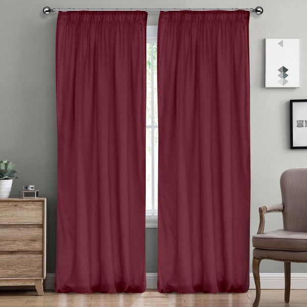 LINO ΚΟΥΡΤΙΝΑ LINE ΜΕ ΤΡΕΣΑ 402 WINE 145X295 LINO ΚΟΥΡΤΙΝΑ LINE ΜΕ ΤΡΕΣΑ 402 WINE 145X295