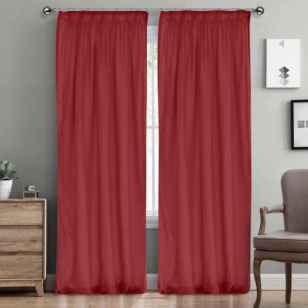LINO ΚΟΥΡΤΙΝΑ LINE ΜΕ ΤΡΕΣΑ 401 RED 145X295 LINO ΚΟΥΡΤΙΝΑ LINE ΜΕ ΤΡΕΣΑ 401 RED 145X295